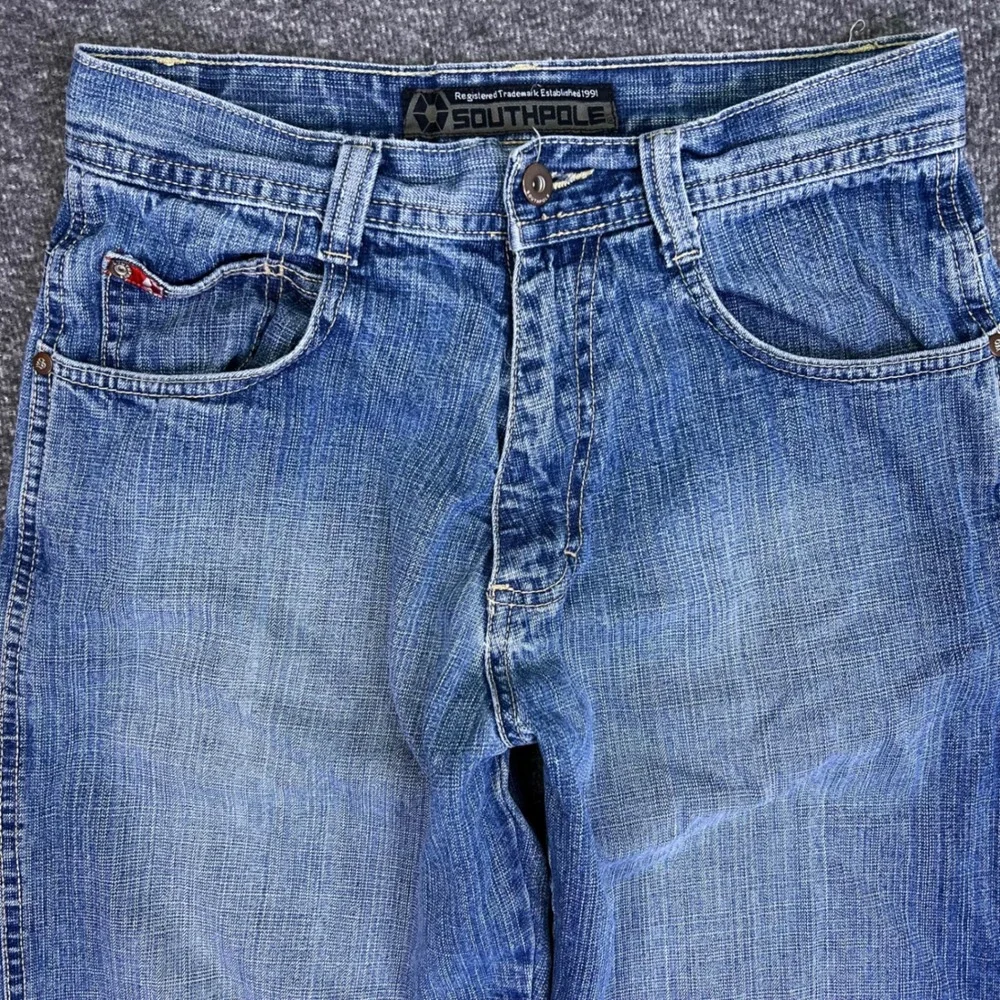 VTG Southpole Jeans Men 29x29 Red Tab 3180 Y2K Streetwear Baggy Relaxed Straight